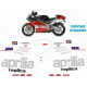 Kit adhésifs Aprilia RS 250 - 1998 - Rossi Replica ADH_APR.RS250-ROSSI/98 CLUBPARTS
