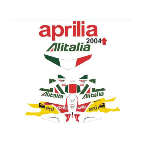Kit adhésifs Aprilia RSV 1000 Alitalia D0167 CLUBPARTS
