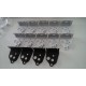 Supports de poulies de valves - Aluminium taillé masse anodisation NOIRE - Aprilia RS 250 / Suzuki RGV 250 - BC ENGINEERING B...
