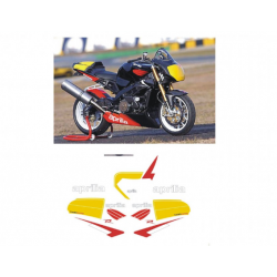 Kit adhésifs Aprilia Tuono 1000 R - 2003 - Racing DEC00002814 DECALMOTO