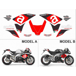 Kit adhésifs Aprilia RSV4 1000 - 2009/2014 - Replica RR ADH_APR.RSV4.1000-09.REPLICA-RR CLUBPARTS