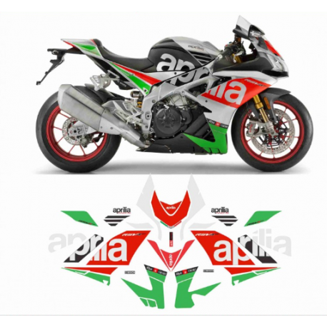 Kit adhésifs Aprilia RSV4 1000 RF - 2017 ADH_APR.RSV4.1000-RF17 CLUBPARTS