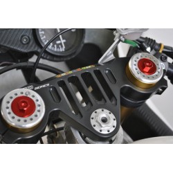 Bouchons de fourche pour Aprilia RS 125 - Finition Rouge - MELOTTI RACING