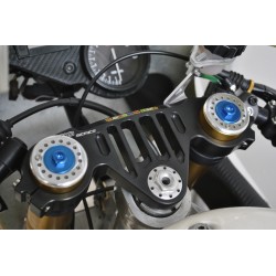 Bouchons de fourche pour Aprilia RS 125 - Finition Bleu - MELOTTI RACING