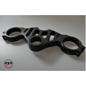 Ensemble Té de fourche supérieur + guidons Aprilia RSV 1000 avec clé - MELOTTI RACING PS 53 RR-S + guidons MELOTTI RACING