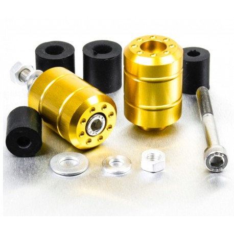 Embouts de guidon Aluminium Universels - Jaune - Pro-Bolt BARENDUN10Y PRO-BOLT