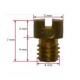 Gicleur de ralenti Ø 4 mm - PHBN/PHVA/PHBH/PHVB/VHSG - DELLORTO DEL_11600_XXX
