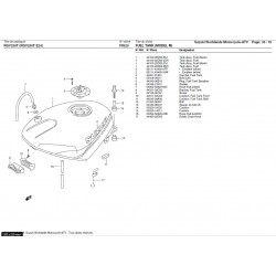 Silent-bloc supérieur de réservoir - Pièce d'origine Suzuki - Suzuki RGV 250 - SUZUKI OEM