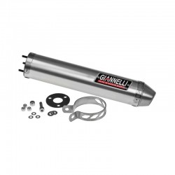 Ligne d'échappement avec silencieux ALUMINIUM pour Aprilia 125 - GIANNELLI GIA_PACK-53503HF+53510HF GIANNELLI