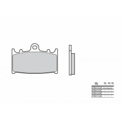 Plaquettes de frein avant ROUTE - Métal fritté - BREMBO