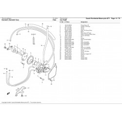 Pompe à huile - Pièce d'origine Suzuki - Aprilia RS 250 / Suzuki RGV 250 - SUZUKI OEM 16100-22d02-000 SUZUKI OEM