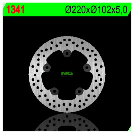 Disque de frein arrière fixe ep: 5 mm - NG NG.1341 NG Brake Disc
