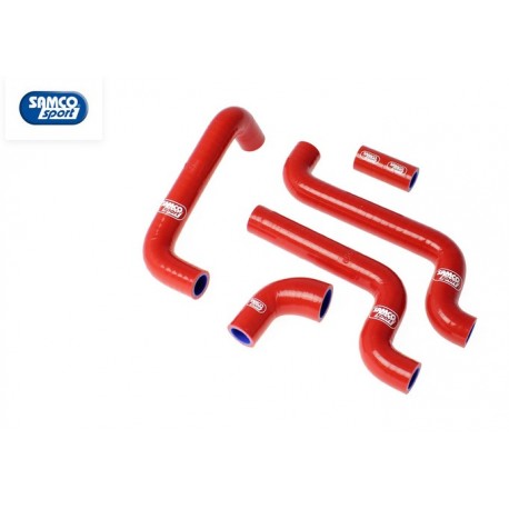 Kit durites de radiateur hautes performances SILICONE - Rouges - Aprilia RS 125 - SAMCO SAM_APR-5-RED SAMCO SPORT