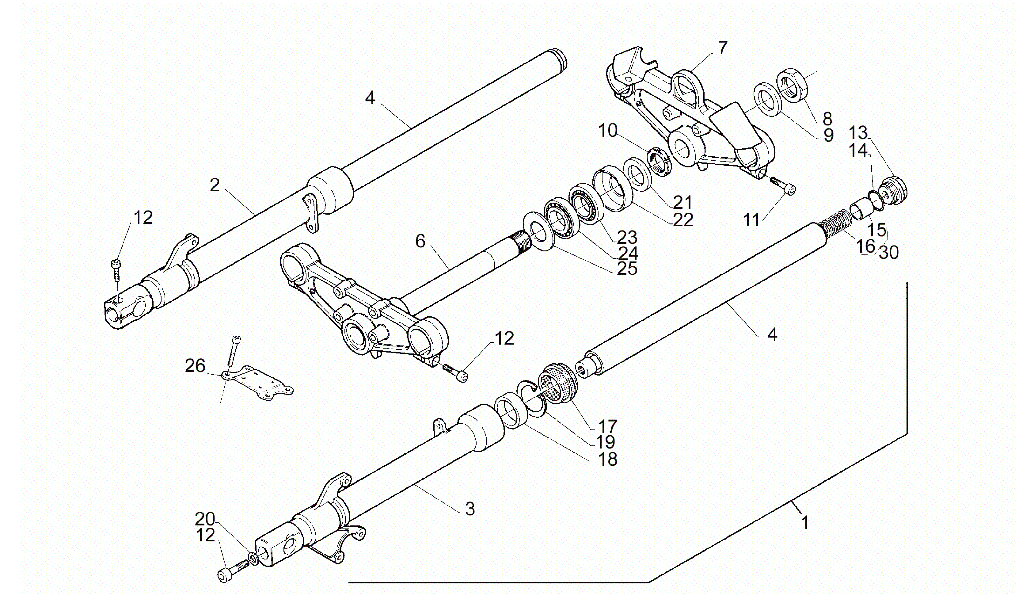 ネオ 50 gearbox - fork bearing 30205 skf - motorcycle part