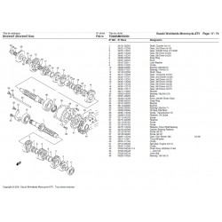 Joint de carter de fermeture de boite de vitesse pour Suzuki RGV 250 VJ22 - Pièce d'origine SUZUKI OEM SUZ_24752-12C01-000 SU...
