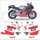 Kit adhésifs Aprilia RS 125 - 2001 - Diablo Black ADH_APR.RS125-DIABLO.BLACK/01 CLUBPARTS