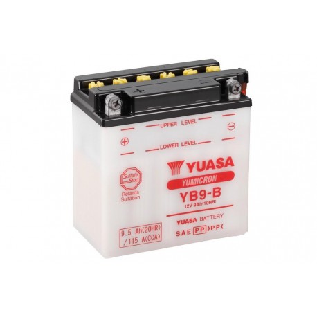 Batterie conventionnelle avec Pack Acide - YB9-B - YUASA YUA_YB9-B-ACID YUASA
