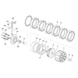 Plateau de pression d'embrayage pour Aprilia RS 250 - Pièce d'origine APRILIA OEM APR_AP8600274 APRILIA OEM