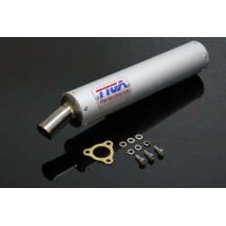 Silencieux Classic "long" en Aluminium avec embout inox pour 2 temps - TYGA TYG_EXSL-0001 TYGA