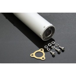 Silencieux Classic "Long" en Aluminium avec embout inox Noir pour 2 temps - TYGA TYG_EXSL-0001B TYGA