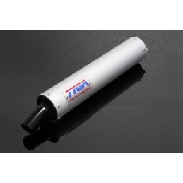 Silencieux Classic "Long" en Aluminium avec embout inox Noir pour 2 temps - TYGA TYG_EXSL-0001B TYGA