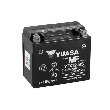Batterie conventionnelle YTX12-BS - YUASA YUA_YTX12-BS YUASA