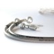 Durite de frein arrière Inox / Raccord Aluminium pour Aprilia AF1 125 - SPEEDBRAKES SPD_3022885 SPEEDBRAKES