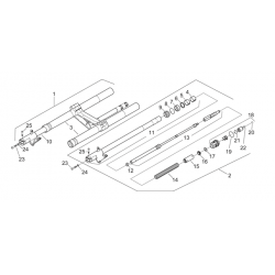 Bague superieure de guidage de fourche Ø 41 - Aprilia RS 250 - KAYABA KAY_50041 KAYABA