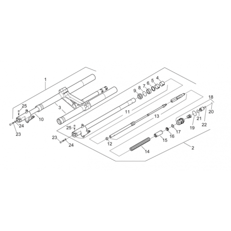 Bague superieure de guidage de fourche Ø 41 - Aprilia RS 250 - KAYABA KAY_50041 KAYABA