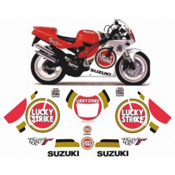 Kit adhésif Suzuki RGV 250 VJ22 - 1991/1995 - Lucky Strike ADH_SUZ.RGV250-91/95-LUCKY SUZUKI OEM
